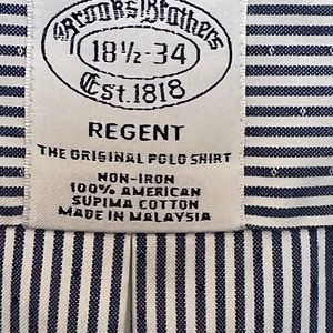 Brooks Brothers Regent dress shirt size 18 1/2 x 34 new without tags.